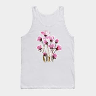 Pink Flowers Tank Top